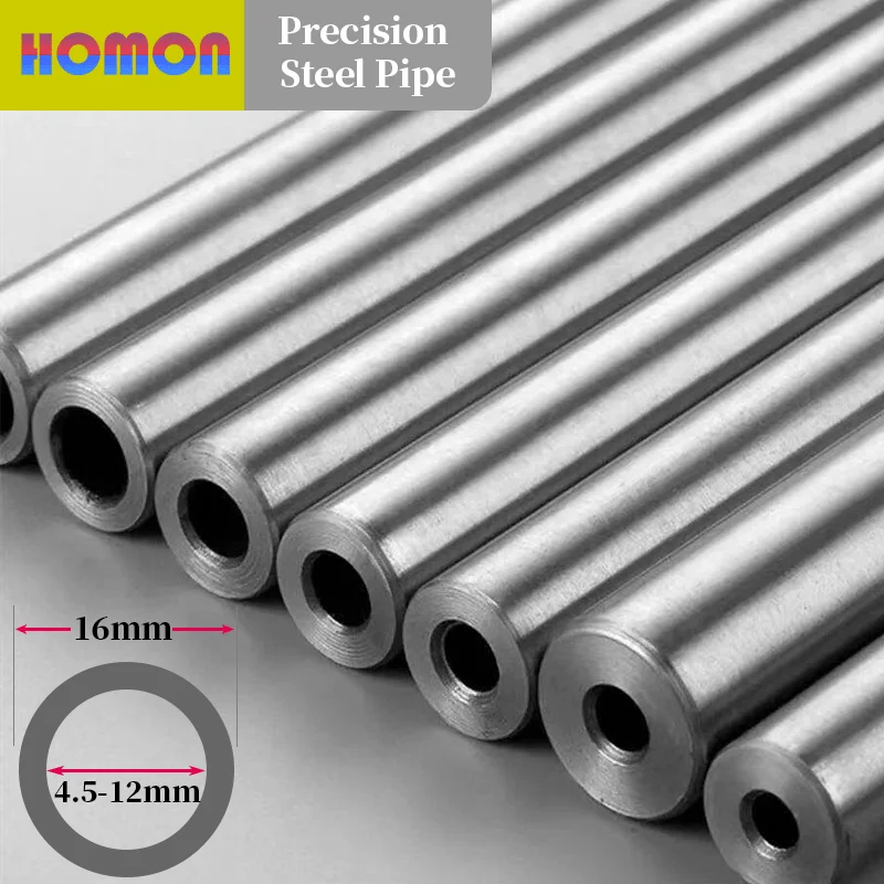 High quality OD16mm hydraulic seamless steel pipe for household use, precision steel chamfering and polishing