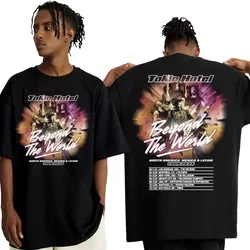 Rock Band Tokio Hotel Beyond The World Tour 2024 Tshirts for Men Fashion Vintage Oversized T-shirt Hip Hop Cool Harajuku T Shirt