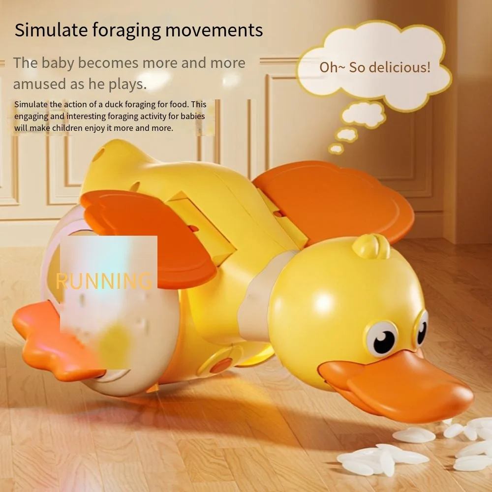 New Electric Rotating Foraging Duck Turrur Duck Teaching Toy for Crawling Learning Birthday Holiday Toy Gift - view 2