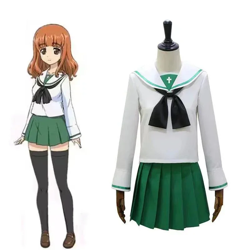 SingXeng Anime Girls und Panzer Oarai Cosplay Costume Girls Sailor Suit School JK Uniform Dress Halloween 2025