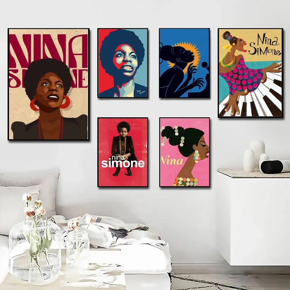 1pc Nina simon Poster Poster Art Print Bar Living Room Furniture Decor