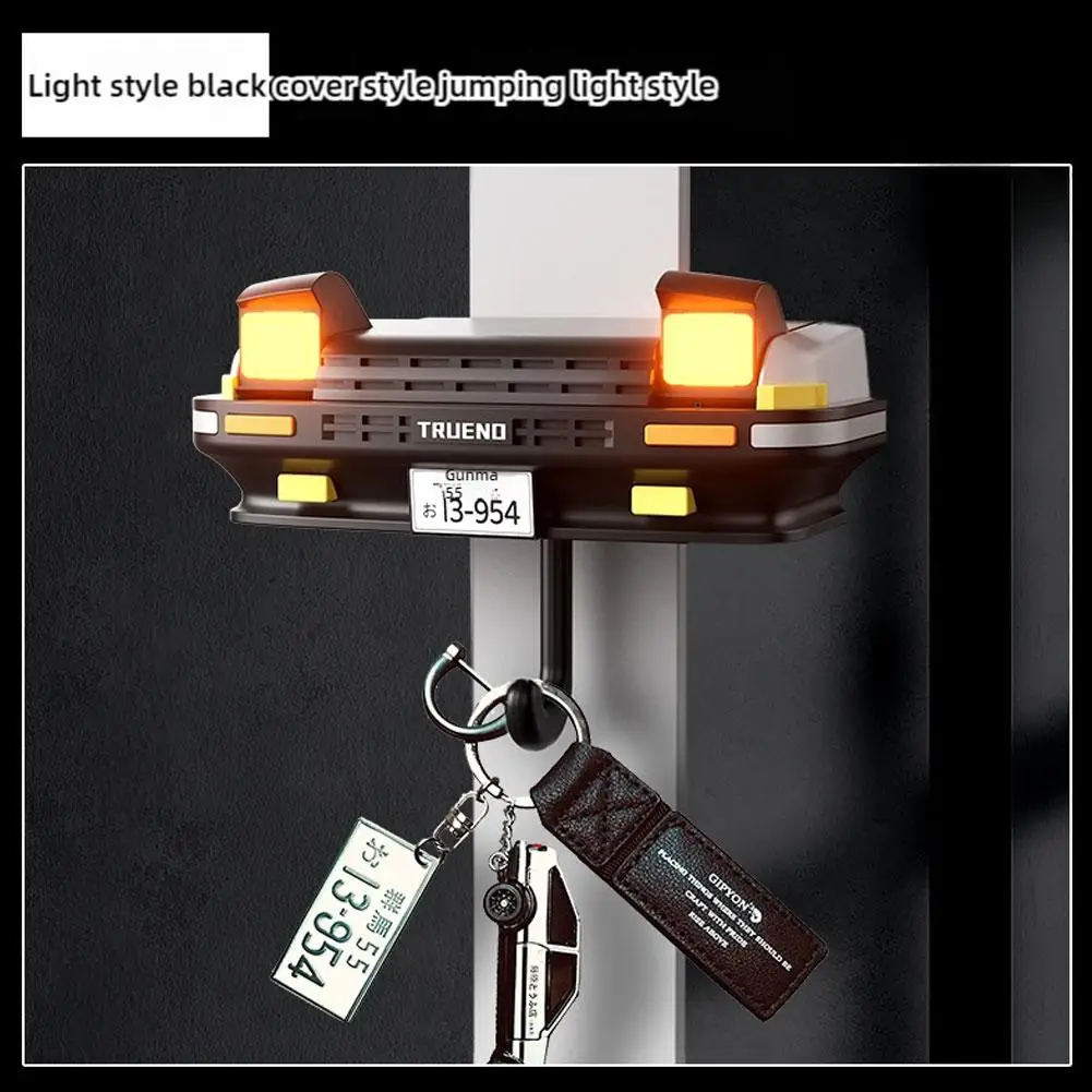 

AE86 Car Key Holder Wall-Mounted Creative Decor Key Hook Headlight Keychain Ring For Car Enthusiasts' Gifts Home Key Organizer