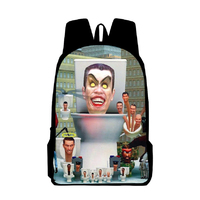 Skibidi Toilet Waterproof Shoulder Bag Student Anime Backpack Boys and Girls School Bag Large Capacity Cartoon Mochila