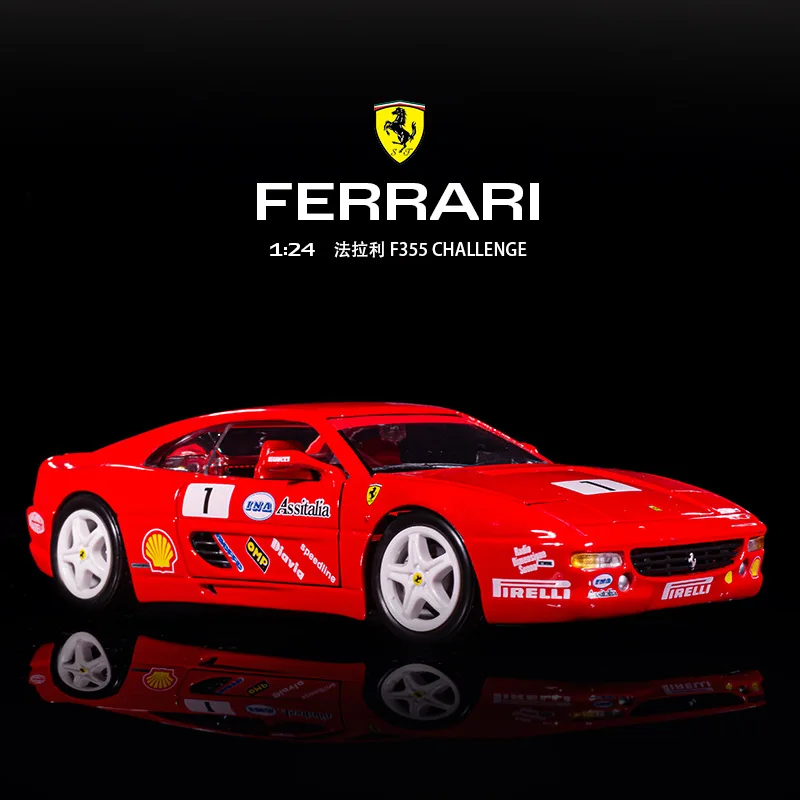 

Модель автомобиля Bburago Ferrari F355, модель автомобиля под давлением из сплава, 1:24
