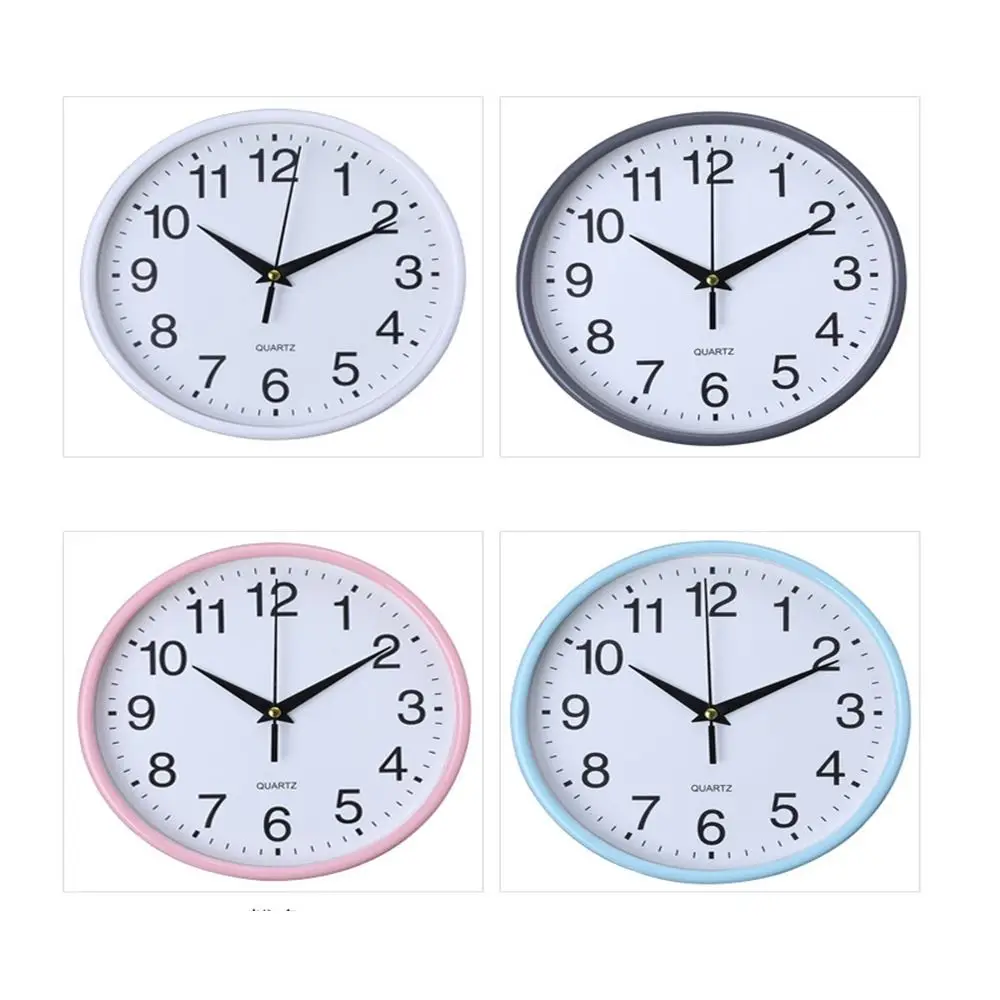 1PCS 8 Inch Large Vintage Round Wall Clocks Non-Ticking Quartz Clocks Silent Sweep Wall Clocks Home Decoration