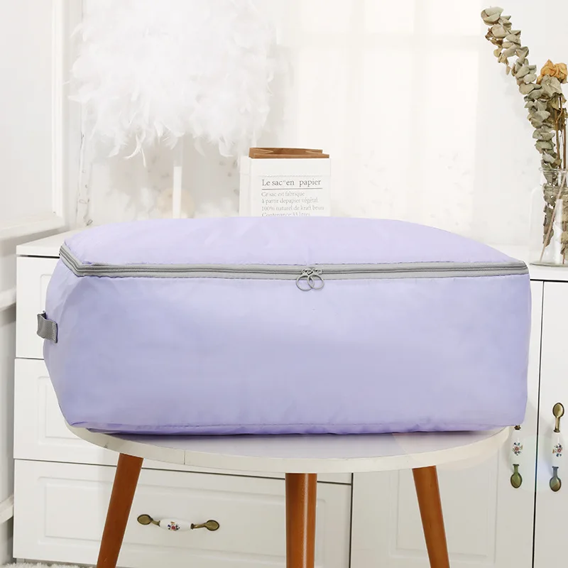 New Household Foldable Clothes Quilt Storage Bag Portable Luggage Packaging Bag Oxford Fabric Bedding Dust-proof Storage Bags