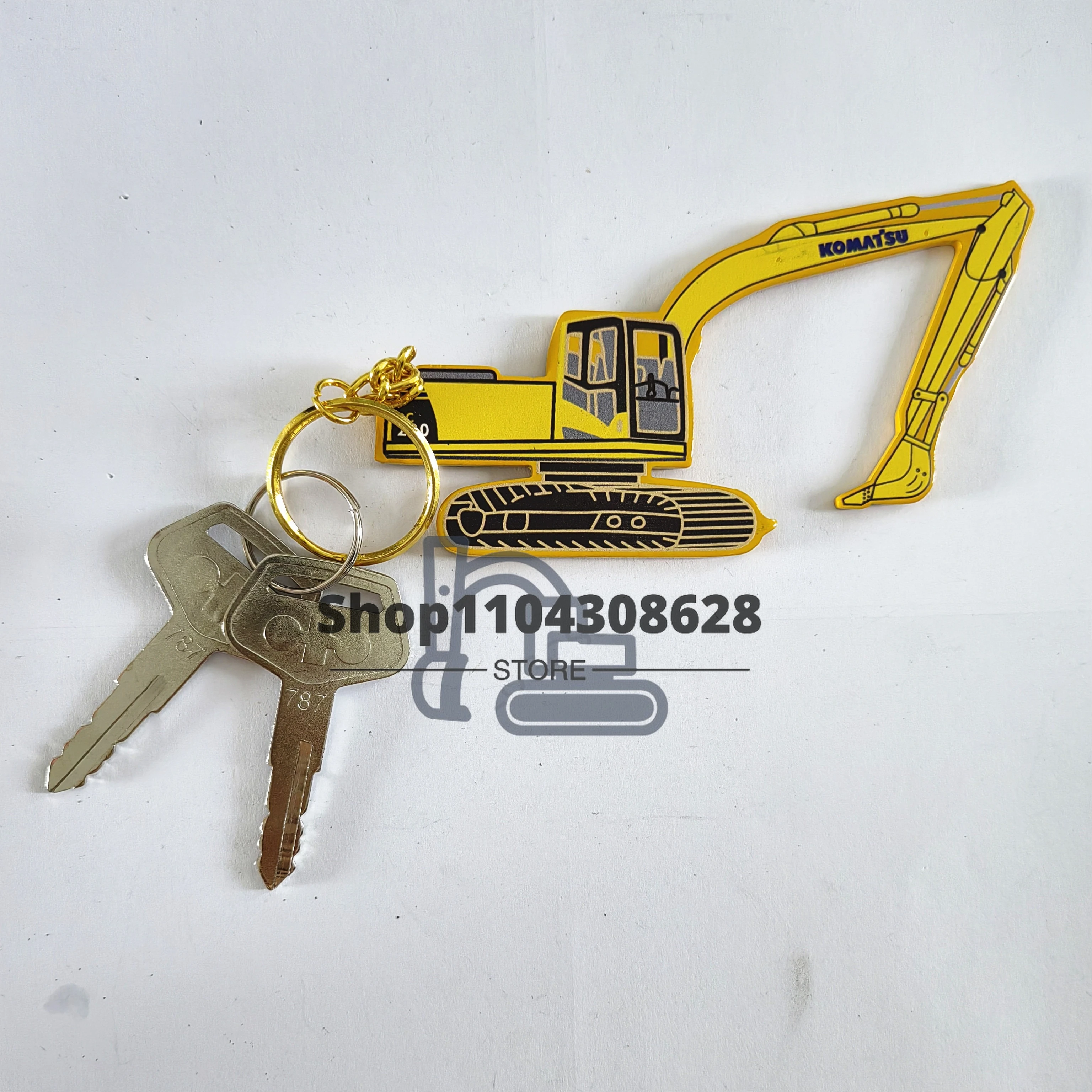 

1PCS Excavator Key Chain with For Komatsu Kobelco KEY new
