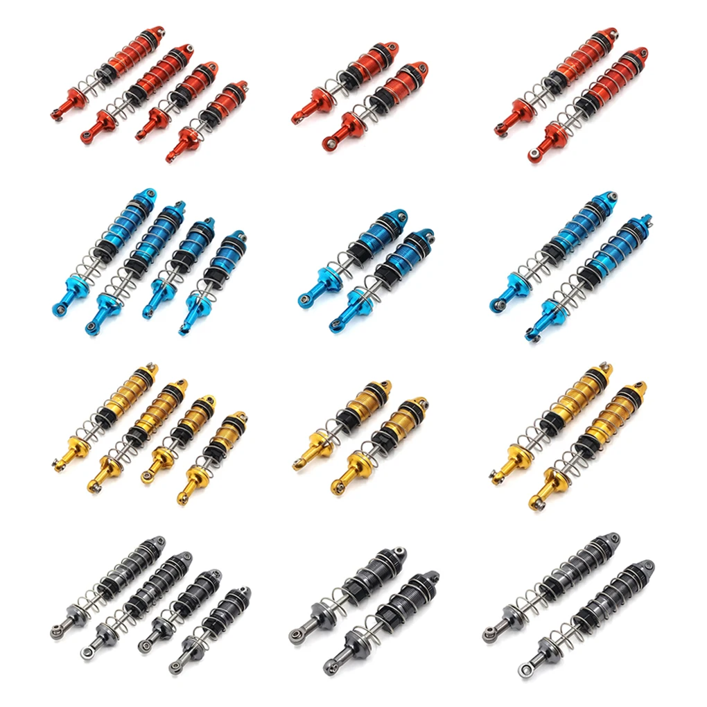 Front Rear Shock Absorber Damper 0016 0017 For 1/12 WLtoys 12428 12423 Reliable Oil Filled Shock Red Front Shocks