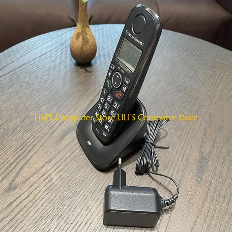 A52B Easy to Use Cordless Home Phone with Clear Call Quality, Phonebooks Feature 1 Handset