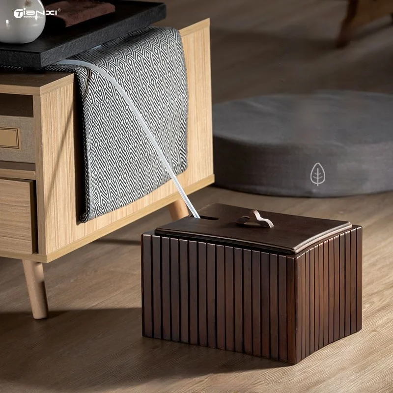Gianxi Camping tragbare Teeblätter Aufbewahrung sbox mit Deckel Haushalt Retro Bambus Organizer