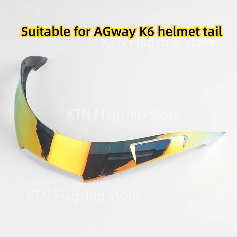 Suitable for GEwei K6 helmet tail motorcycle helmet accessories full helmet personality modification with increased spoiler tail