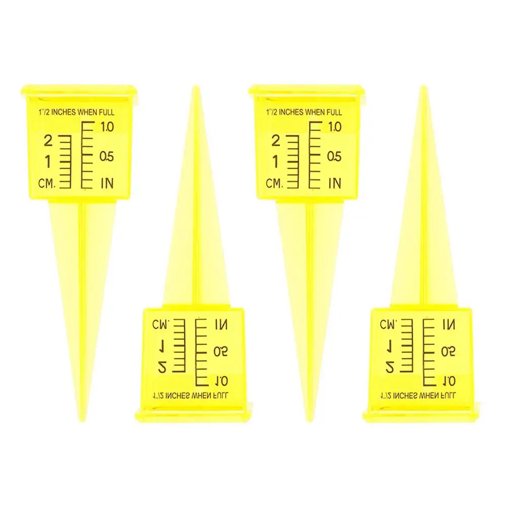 

5 Pcs Rainfall Measurement Gauge Plastic Container Outdoor Lawn Garden Tool Water Stake Meter Humidity Instrument