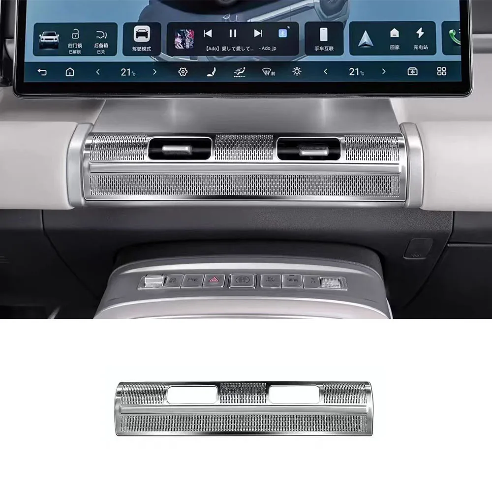 

Central Control Air Outlet Protective Cover Instrument Air Outlet Dust Cover Interior Supplies For Equation Leopard Titanium