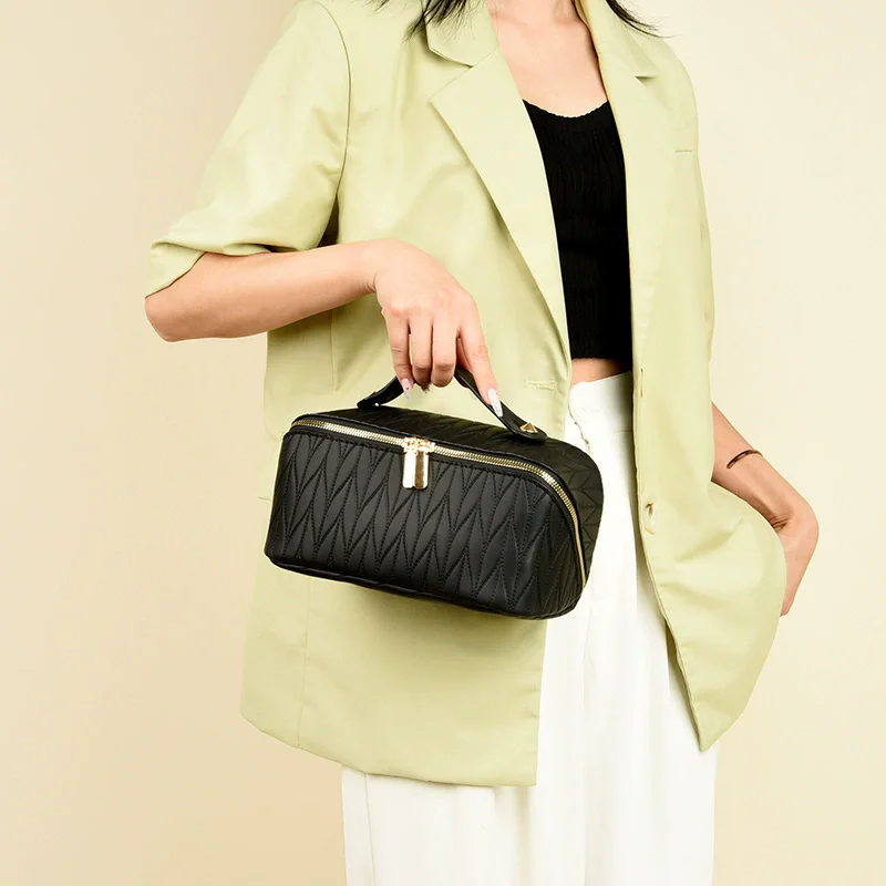 large-multi-functional-travel-waterproof-makeup-wash-and-storage-cases-geometry-women's-cosmetic-bag-portable-storage-bag