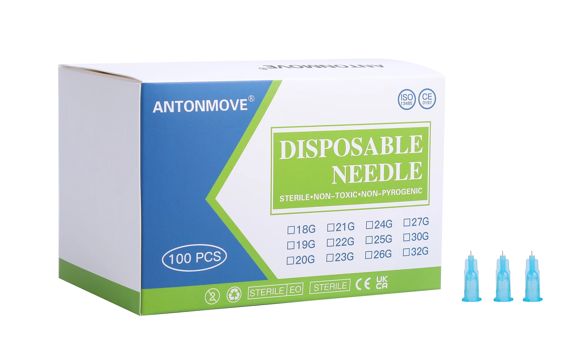 Pontiagudas Afiadas Agulha Descartável Ferramenta Dispensadora Embalada Individualmente 34g 1.5 mm 2.5 mm mm mm mm 13 Mmagulhas