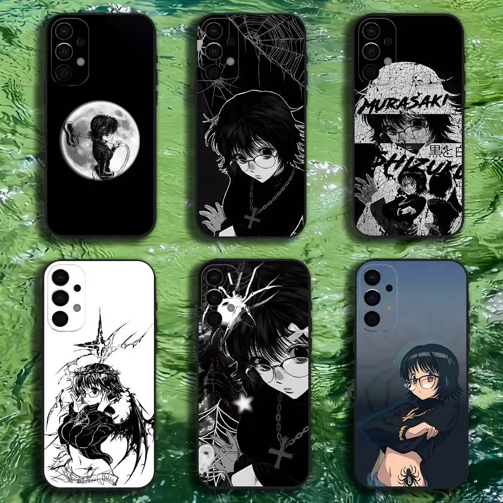 Чехол для телефона S-Shizuku M-Murasaki в стиле аниме для Samsung S25, S24, S21, S22, S23, S30, Ultra, S20, Plus, Fe, Lite, Note, 10,9,5G, черный чехол