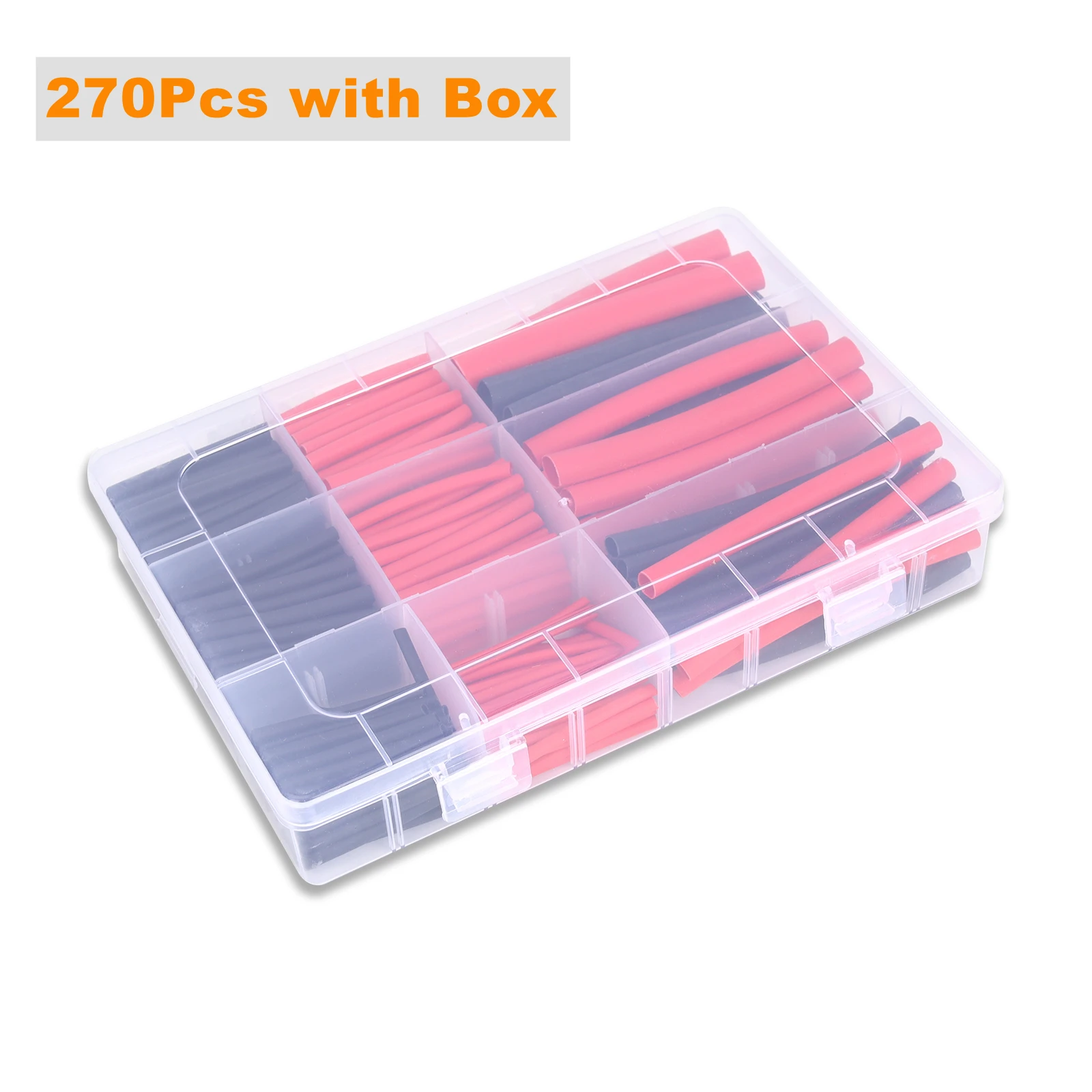 270Pcs/Lot Heat Shrink Tubing Shrinkage Ratio 3:1 Insulation Protection Kit For Repair Wire Cable Connection End Treatment