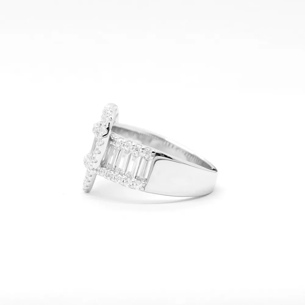 SONGYUN Brand Jewelry 925 Sterling Silver Ring Zircon 7A Triangle Formal for Women 18K Real Gold Plated Fine Jewelry Rings