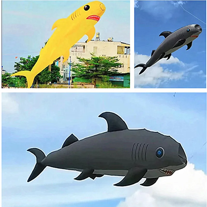 free shipping 10m shark kites flying adults kite deportes-y-ocio lenkdrachen kite drachen cometas voladoras giant wind kites fun