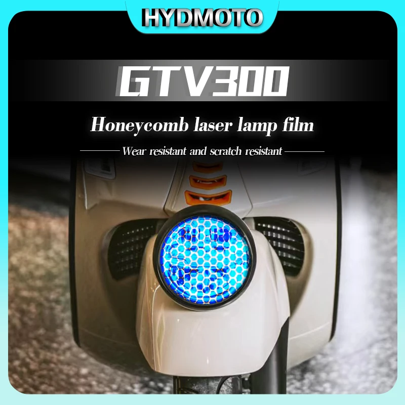 

For VESPA GTV300 2024 headlight film honeycomb laser lamp Film protective film waterproof high transparency stickers accessories