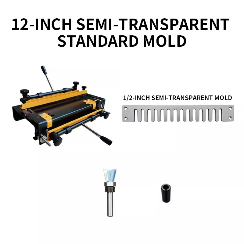Woodworking Dovetail Jointer Tenon Slot Positioner 12-Inch Tenon Slot Grooving Machine Woodworking Tools Semi-Transparent/Fully