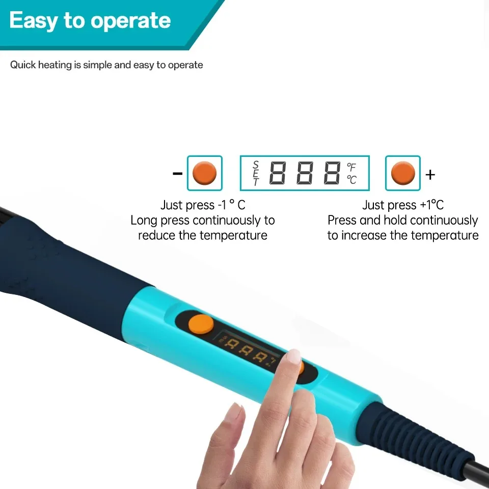 Bakon Soldering Iron Tool Kit 90W Adjustable Temperature Auto Sleep Digital Display Electronic Welding Kit for Repair tool BK606