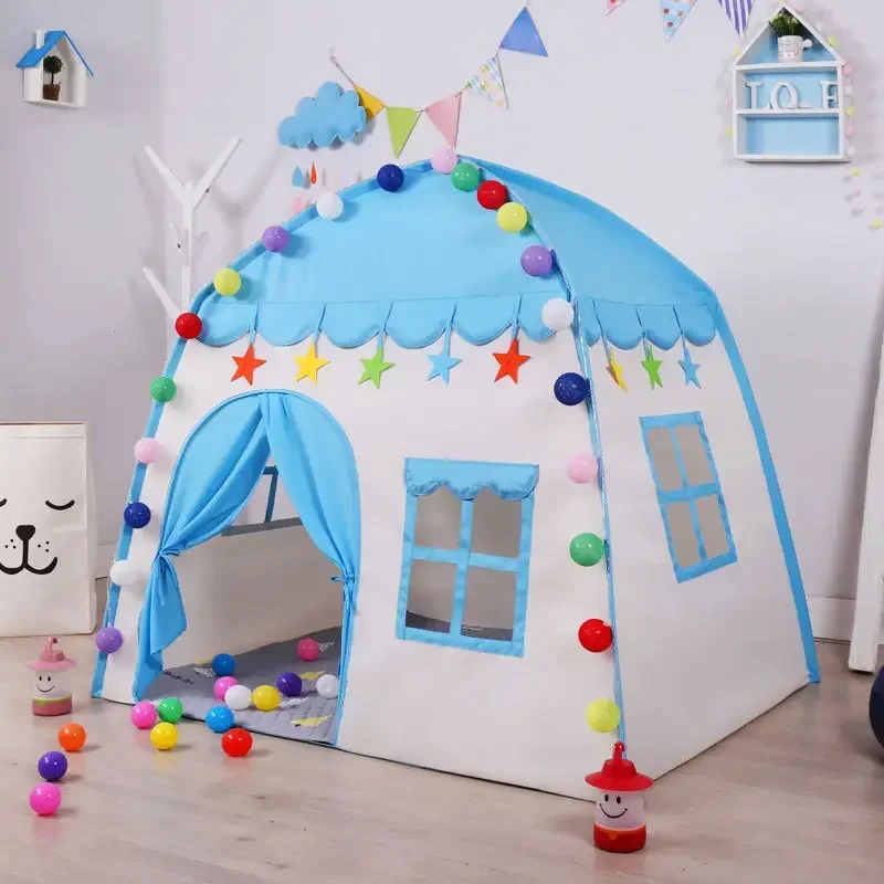 Tente pour enfants intérieure et extérieure |   Teepee pliant du château de princesse |   Playhouse Cubby Toys Room House Tipi Play Tent