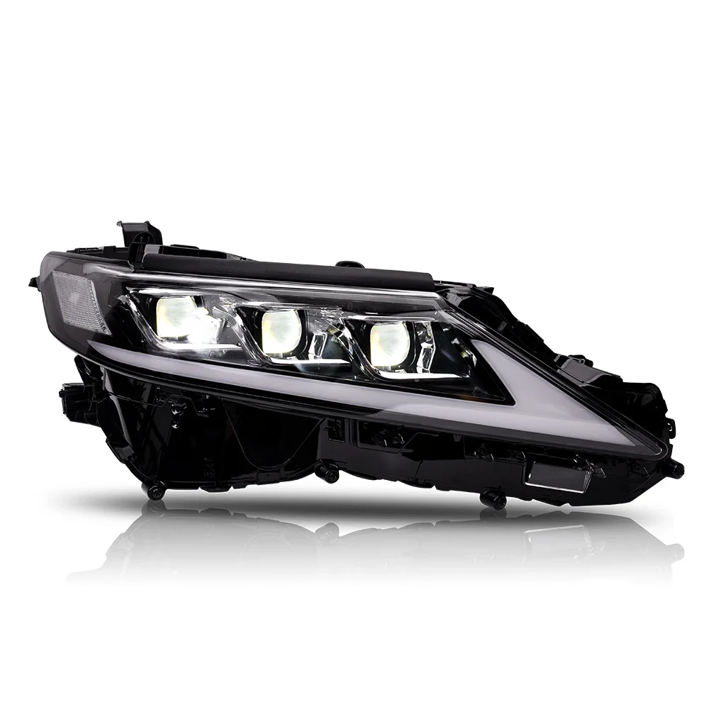 Auto Lighting System Car Front Projector Modified 3 Eyes Headlamp LED Headlights For Toyota Camry 2018 2019 2020
