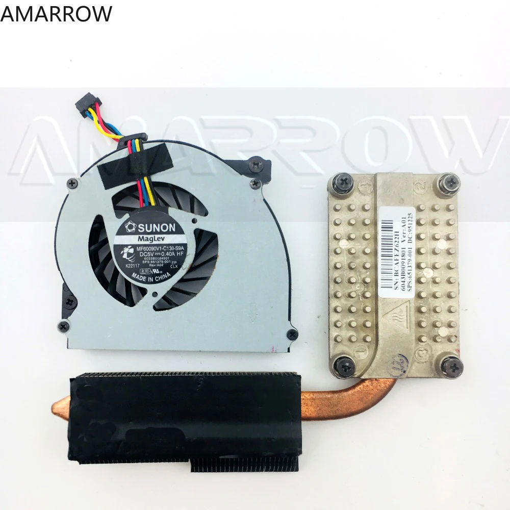 

Original for HP 2560 2560P 2570 2570p Cooling Heatsink with Fan 651379-001 651378-001