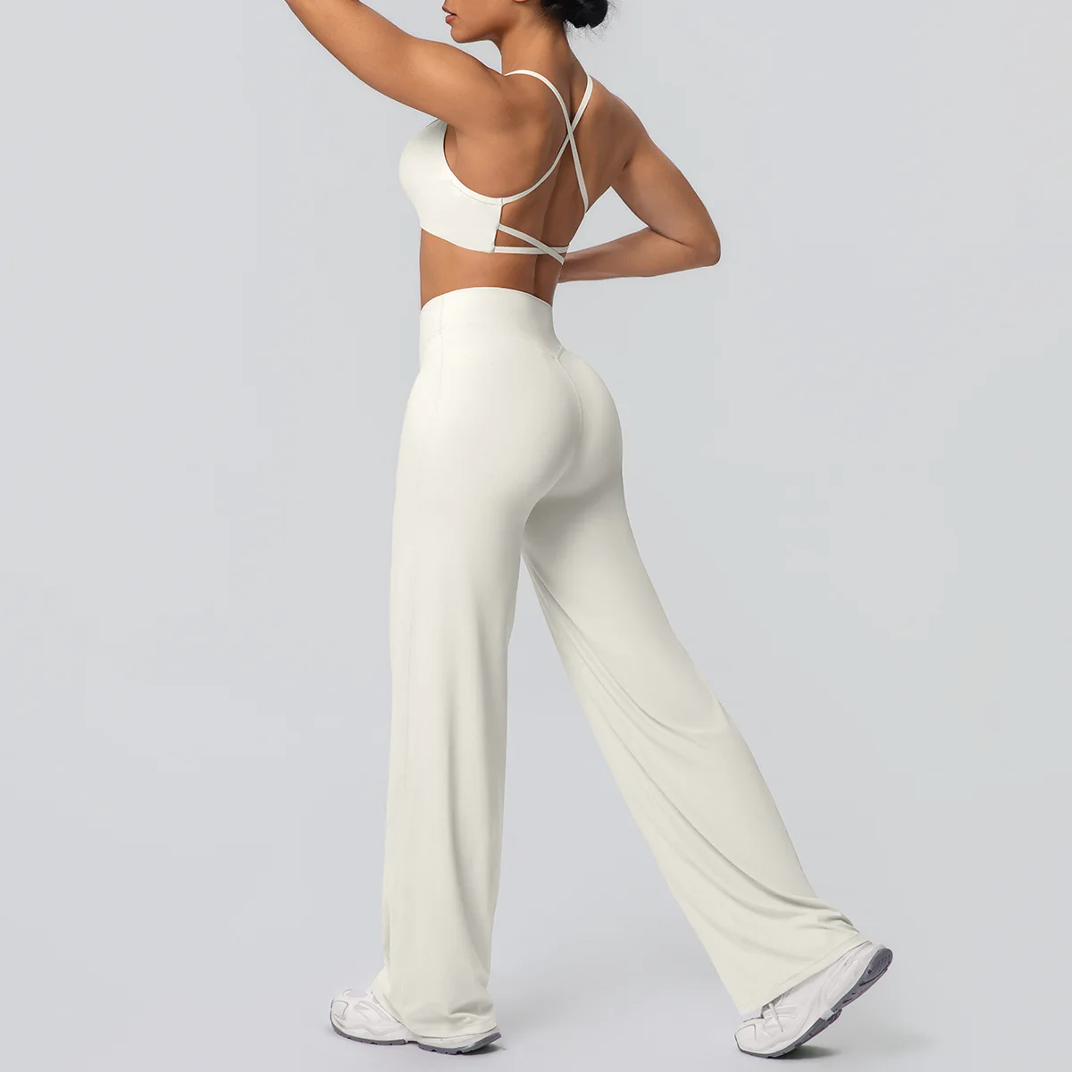 

Новые женские спортивные комплекты Бюстгальтеры Свободные брюки Леггинсы Костюмы Спортивные повседневные тренировки Спортивные брюки для йоги Колготки для волос 2-десяц Спортивная одежда