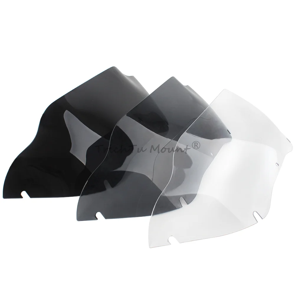 ملحقات الدراجات النارية 9.5 بوصة هدية الزجاج الأمامي منحرف الرياح دخان/واضح لدراجة Harley Road Glide FLTR FLTRX 1998-2013 #3