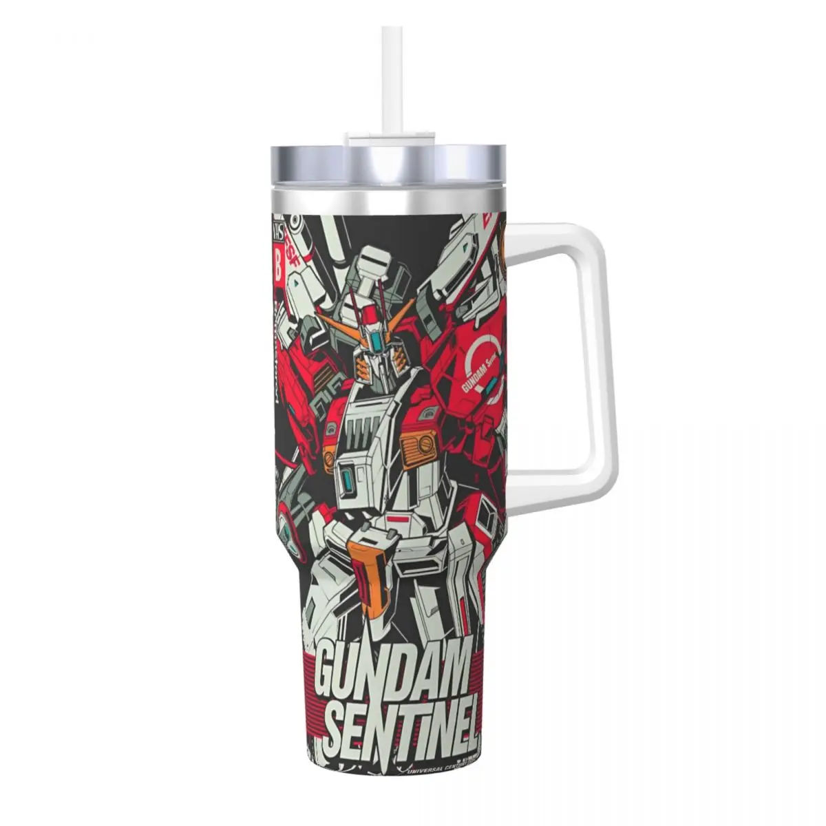 Gundam Tumbler Cold and Hot Water Bottle Heat Preservation Stainless Steel Coffee Mug Custom Travel Mugs Cup