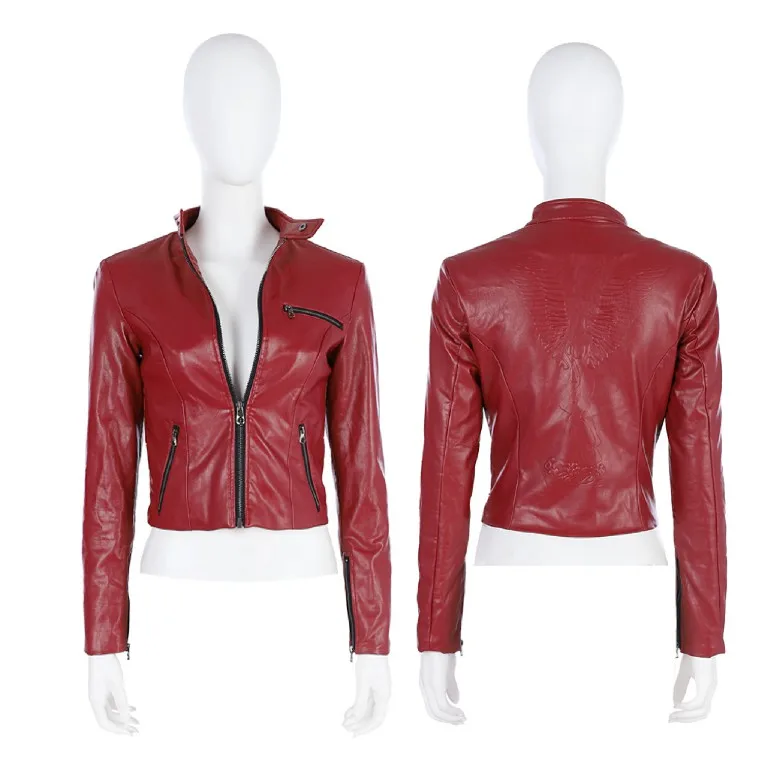 

Claire Redfield Evil Cosplay Costume Jacket Coat Halloween Carnival Party Clothing