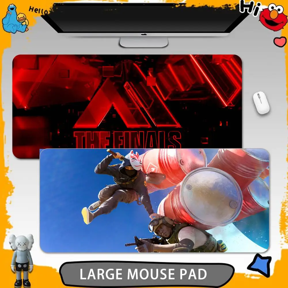 THE FINALS Mouse Pads Gamer Keyboard Mat Pads Gaming Desk Protector Laptops Large Mousepad Cartoon Deskmat