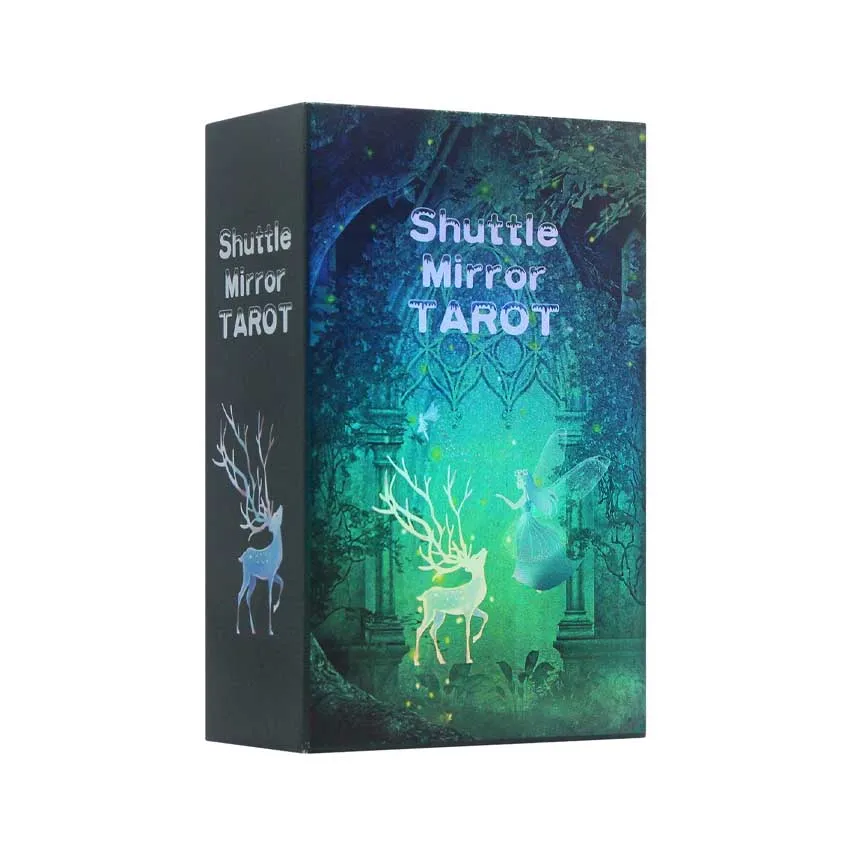 Shuttle Mirror Tarot Deck Card Games 12x7 cm Papierowe ręczne wodoodporne karty tarota