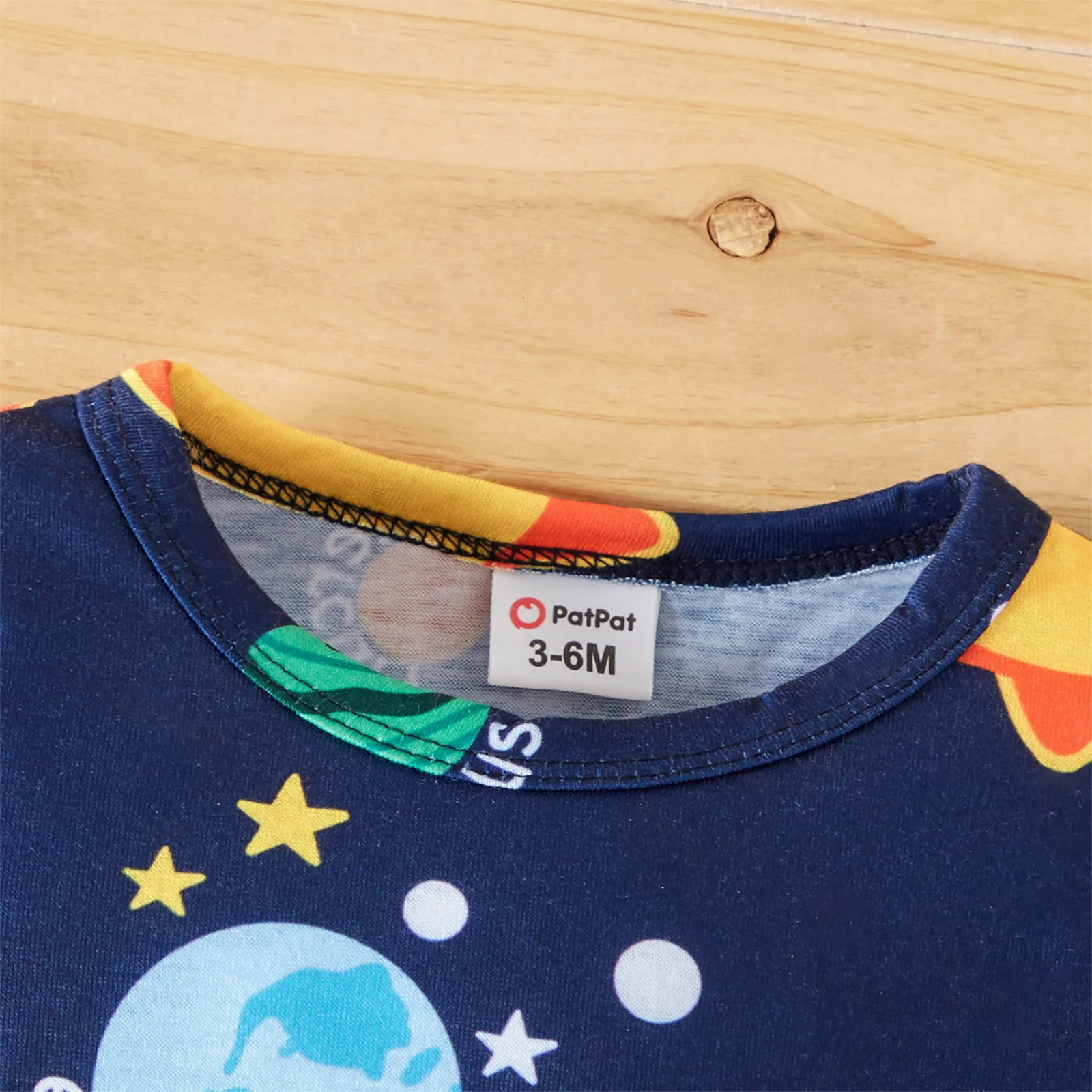 PatPat Overalls Baby Clothes New Born Boy Jumpsuit Romper Infant Newborn Babies Costume Solar System Planets Long-sleeve