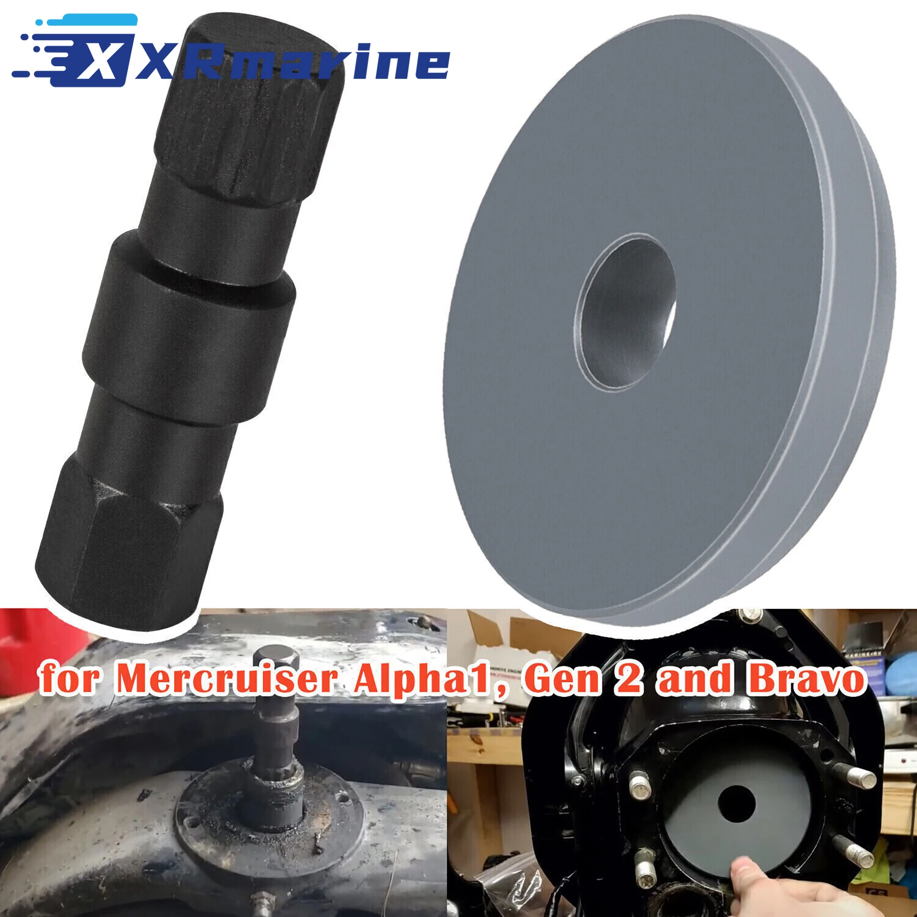 91-818162 حلقة التجنيب تثبيت المفصلي دبوس أداة 91-78310 ل Mercruiser Alpha 1 Gen 2 Bravo Stern Drive 43577 18-9870 18-9861 #3