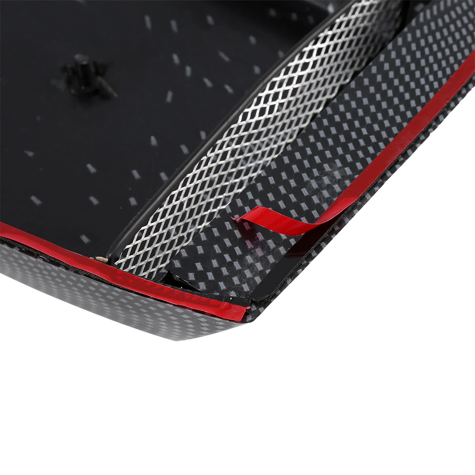 Car Decorative Air Flow Intake Scoop Bonnet Vent Sticker Cover Hood Carbon Fiber