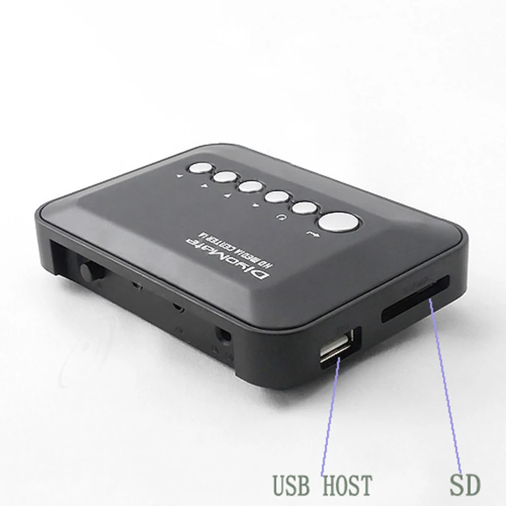 Multimedia Player Mini HD 720P HDD Media Player TV Box AV Output MKV RM SD USB SDHC MMC HDD EU Plug