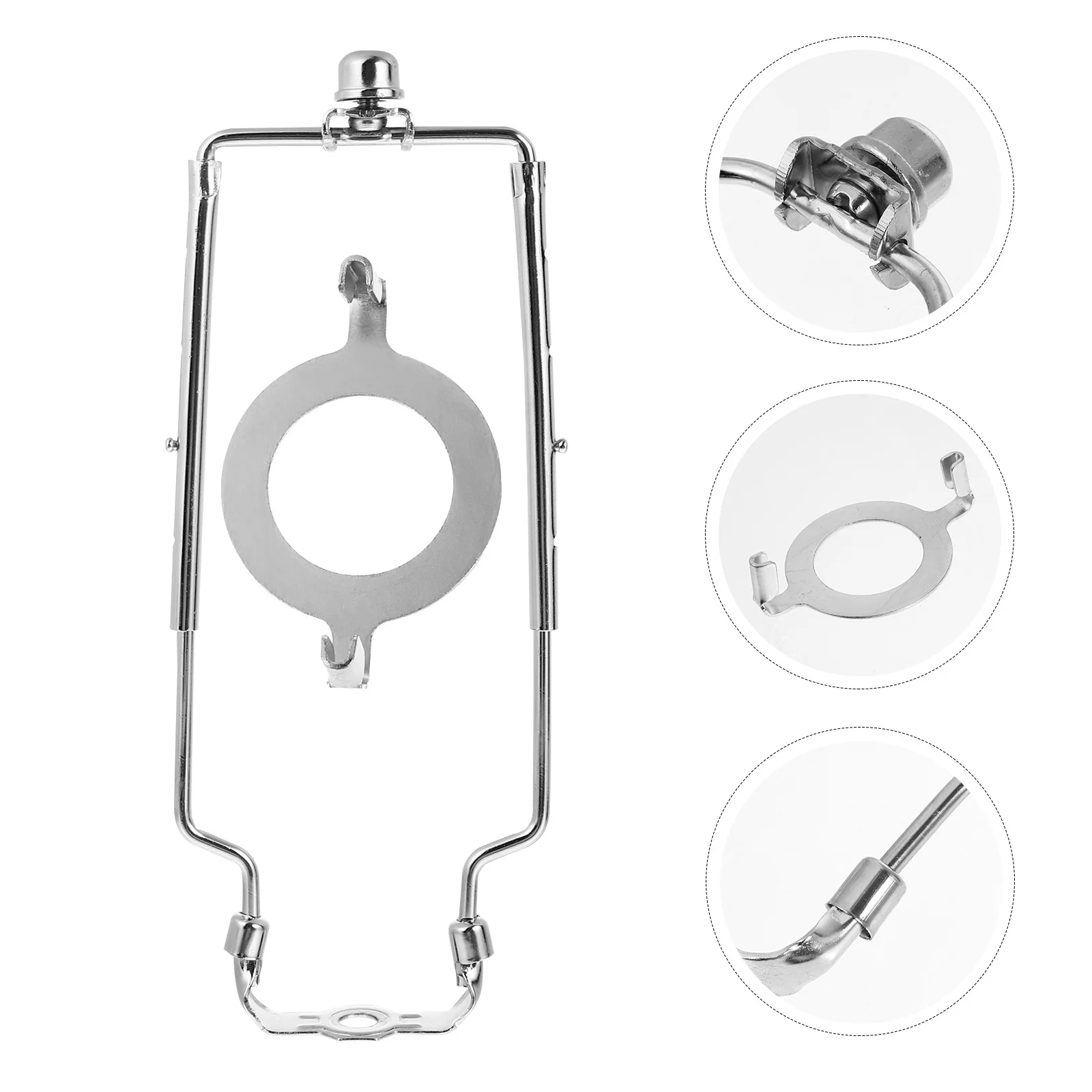 

Telescopic Lamp Shade Harp Holder Iron Sturdy DIY Lamp Repair Kit for Desk Floor Table Lamps Home Living Room Cafe Decor