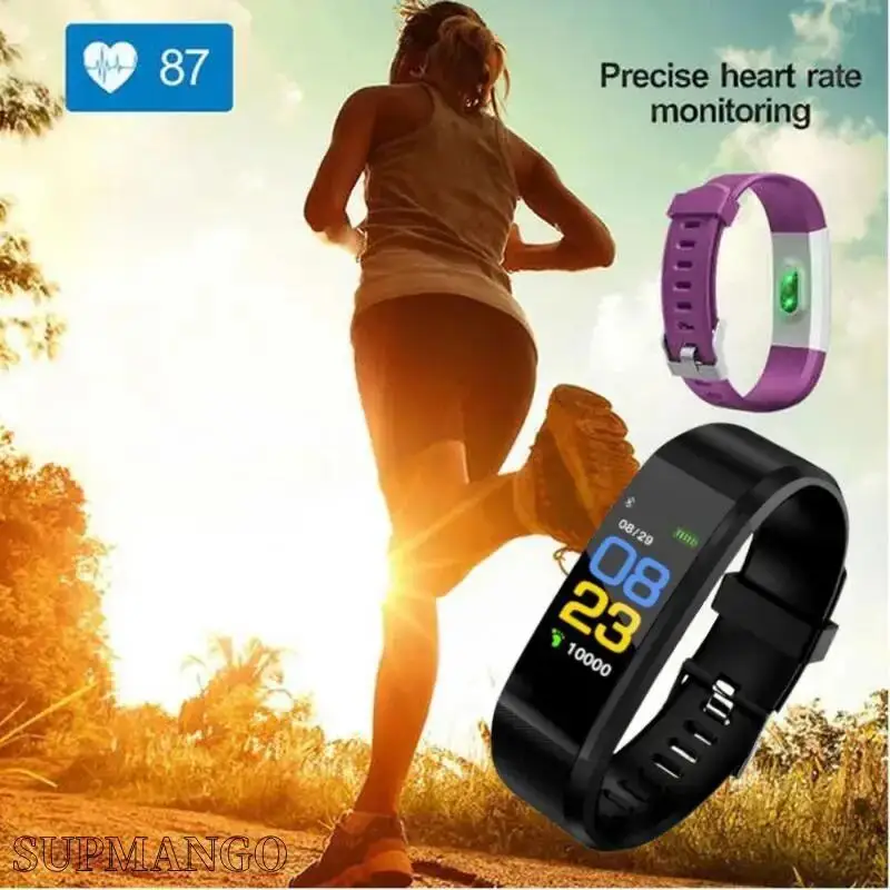 Real Pedometer Smart Watch Rate Smartwatch Fitness Tracker Blood Pressure Sport Bracelet Men Wome