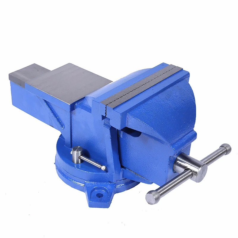 1pc Heavy Duty Bench Vise Household Vise Bench 5/6 Inch 10.5KG Small Bench Vice Clamp Iron Cast 360 Degree Rotation