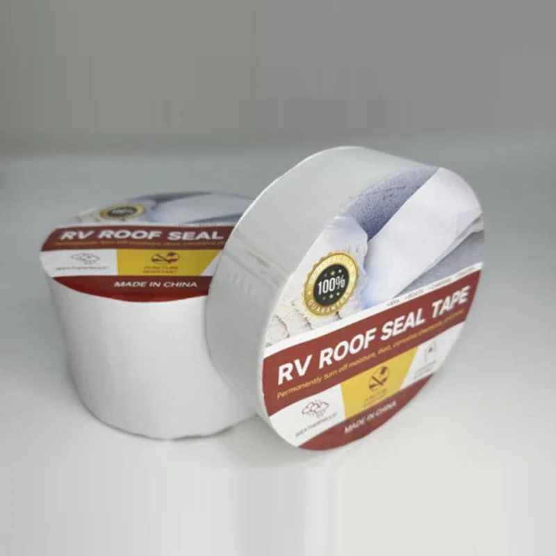 

Professional RV Roof Sealant Butyl Tape Waterproof Weatherproof for Trailer Camper Boat Solar Panel Leak Repair White