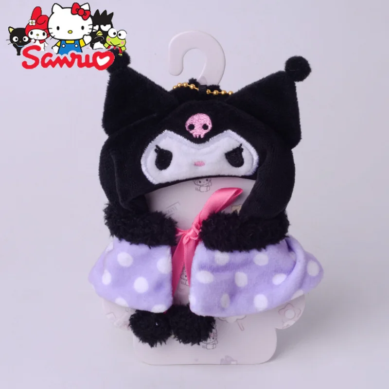 

Японская кукольная накидка Sanrio Melody Kuromi Hello Kitty Cinnamoroll полачко мультяшная накидка кукла подвеска брелок школьный рюкзак детский подарок 8 см