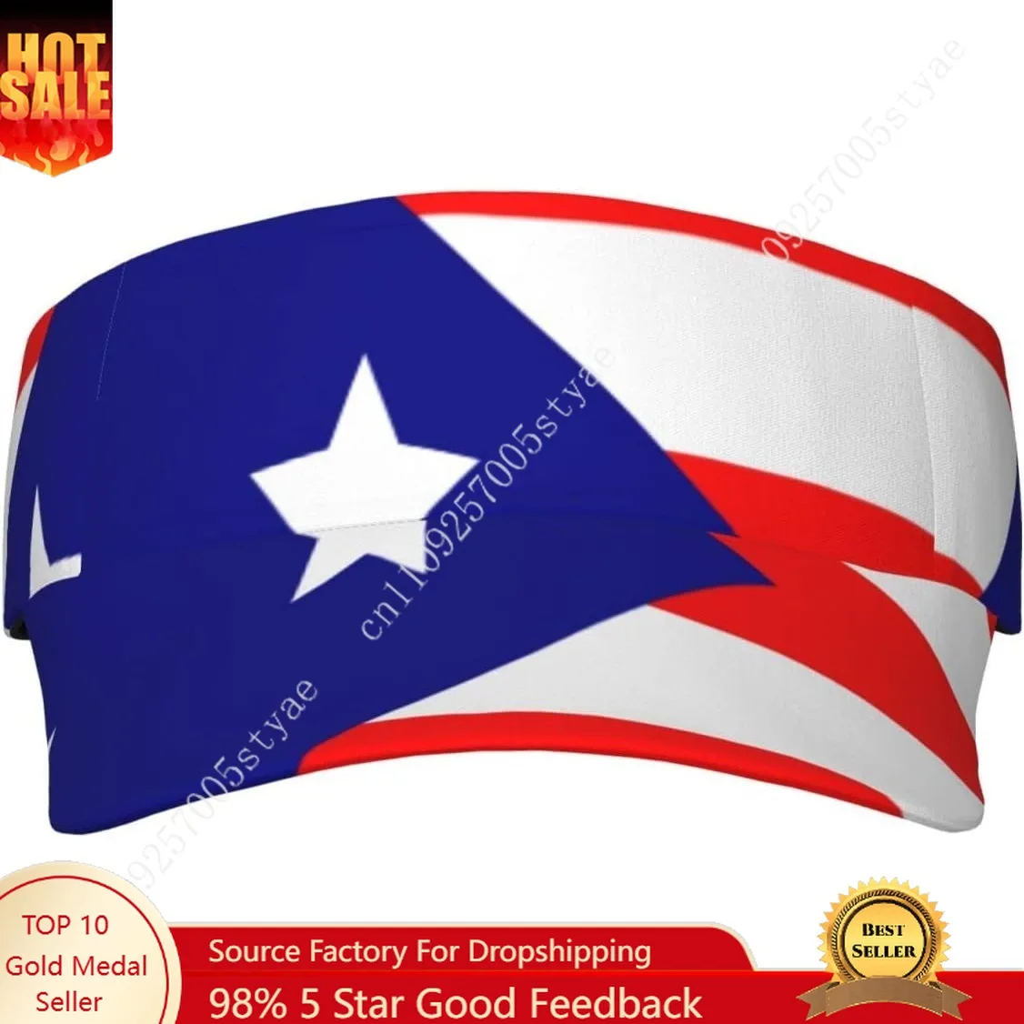 Puerto Rico Flag Cap Man Woman Sport Visor Hat Fashion Sunhat Adjustable Outdoor Sun Hats Trucker Caps Casual Snapback Hat