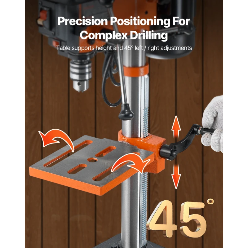 Bench Bench drill Drill Drill press Heat Holes Press Rpm Rpm rpm Speed 10'' 5-Speed Benchtop Drill Press Cast Iron Drill Press 3