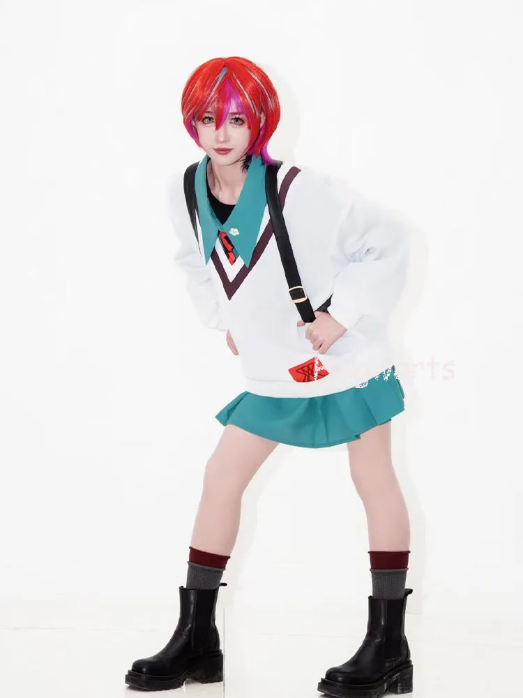 Amate yuzuriha cosplay trajes anime jk uniforme vestido festa de natal de halloween para meninas