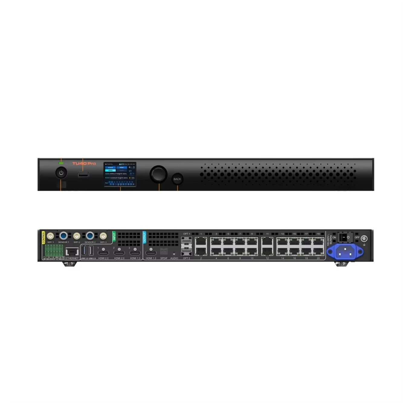 Custom Full Color Video Processor LED Video Wall Controller 2 In 1 Display Control Box Transmitter