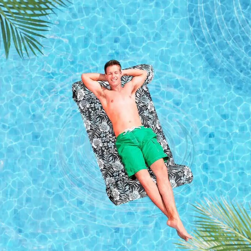 Hamac d'eau gonflable, salons de jardin pour la natation, flotteurs de piscine gonflables pour adultes, salon pour jardin et natation