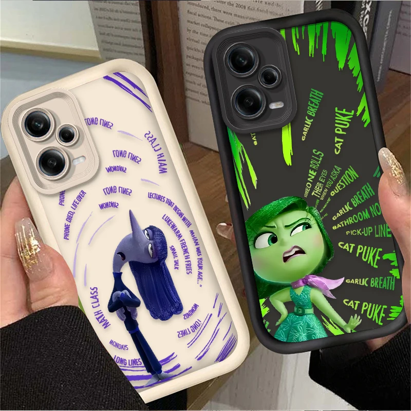 Disney Inside Out 2  Ennui Disgust Phone Case for Xiaomi Redmi Note 13 12 11 Pro Plus 4G 5G 12S 11S 10S 10 9 9S 8 12C 13C A3